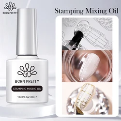 BORN PRETTY Aceite Mezclador de 10ml para Estampado de Uñas, Herramienta para Mezclar y Aplicar Polvo de Uñas, Gel de Pintura para Estampado