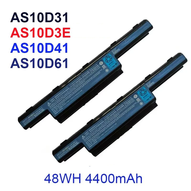

Laptop Battery For Acer Aspire AS10D31 AS10D81 V3-571G V3-771g AS10D51 AS10D61 AS10D71 AS10D75 5551G 5560G 5741G 5750G 5741 5742