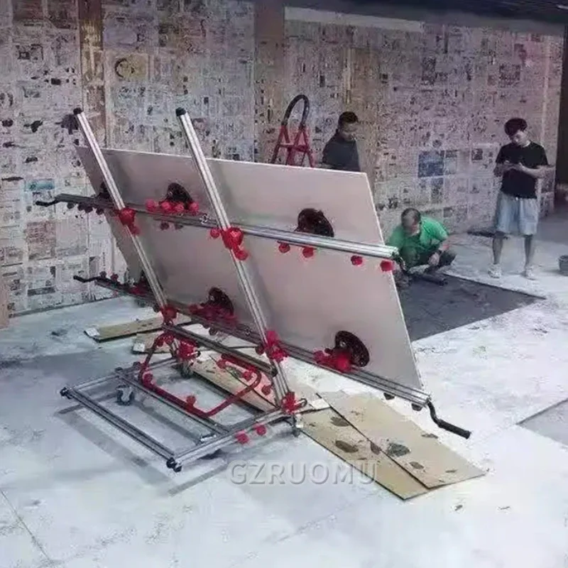 대형 세라믹 화강암 대리석 슬레이트 운반 도구용 960kg 적재량 카운터탑 운반 카트