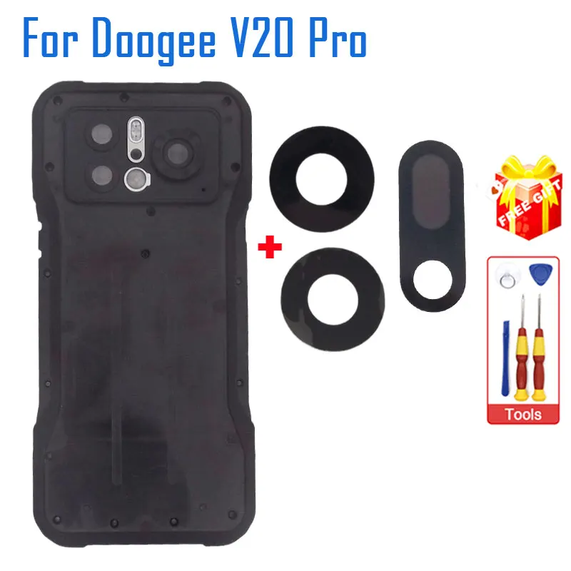 

New Original DOOGEE V20 Pro Battery Cover With Rear Main Camer Lens Night Vision Camera Lens Glass Cover For DOOGEE V20Pro Phone