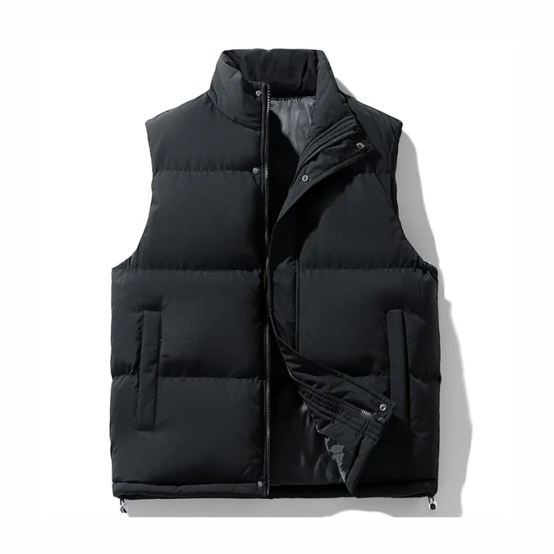 Mode d'hiver hommes veste sans manches gilet thermique doux gilets manteaux décontractés mâle coton hommes gilet vêtements de travail épaissir gilet 5XL