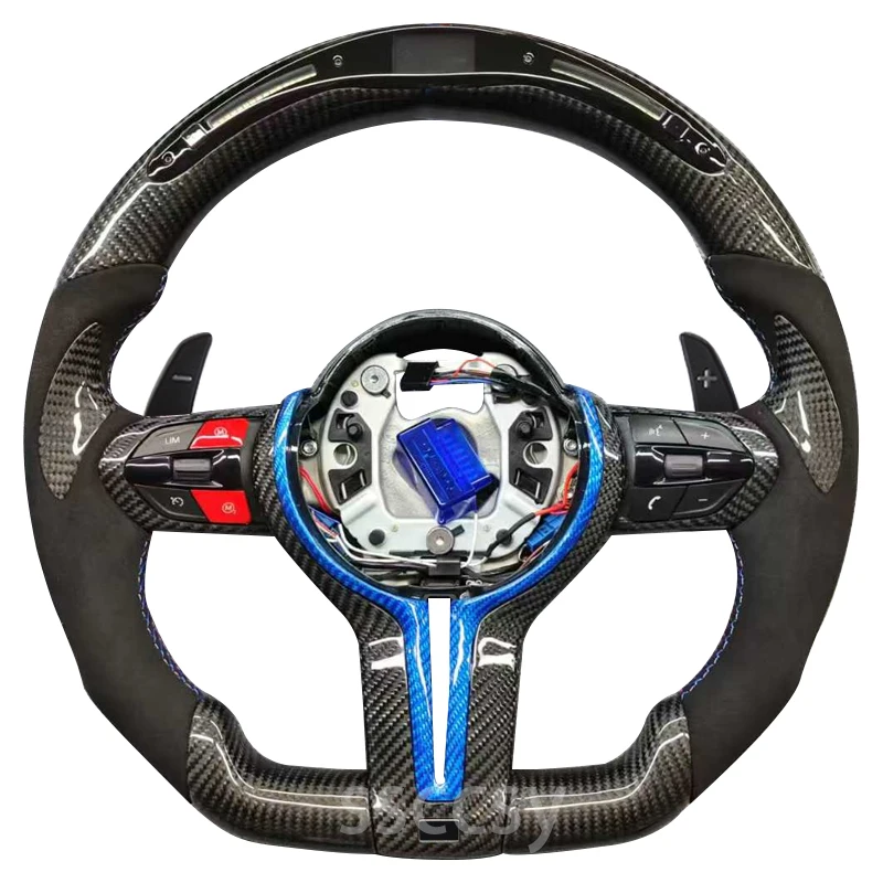 

LED Carbon Fiber Steering Wheel For BMW F10 F20 F30 M3 M6 F36 F22 F11 Auto Parts Steering Wheel Modification