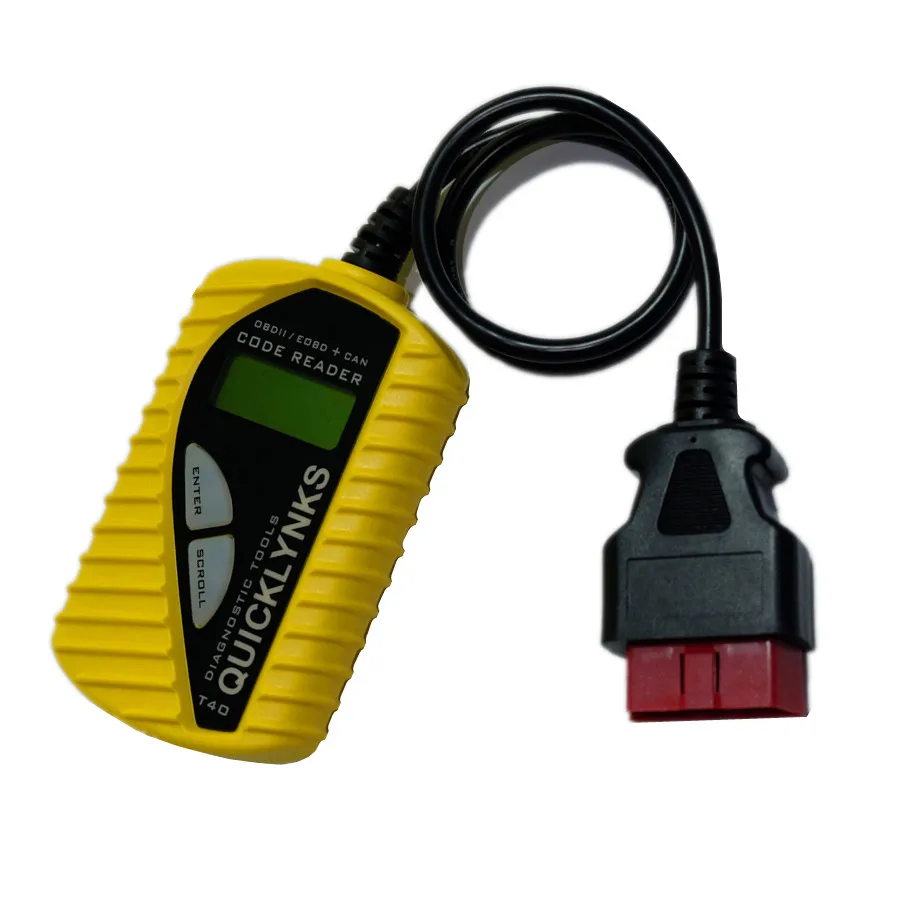 OBDIICAT New Original QUICKLYNKS OBD2 Scanner/Auto Basic Code Reader T40 Multi-language OBDII Code Scanner