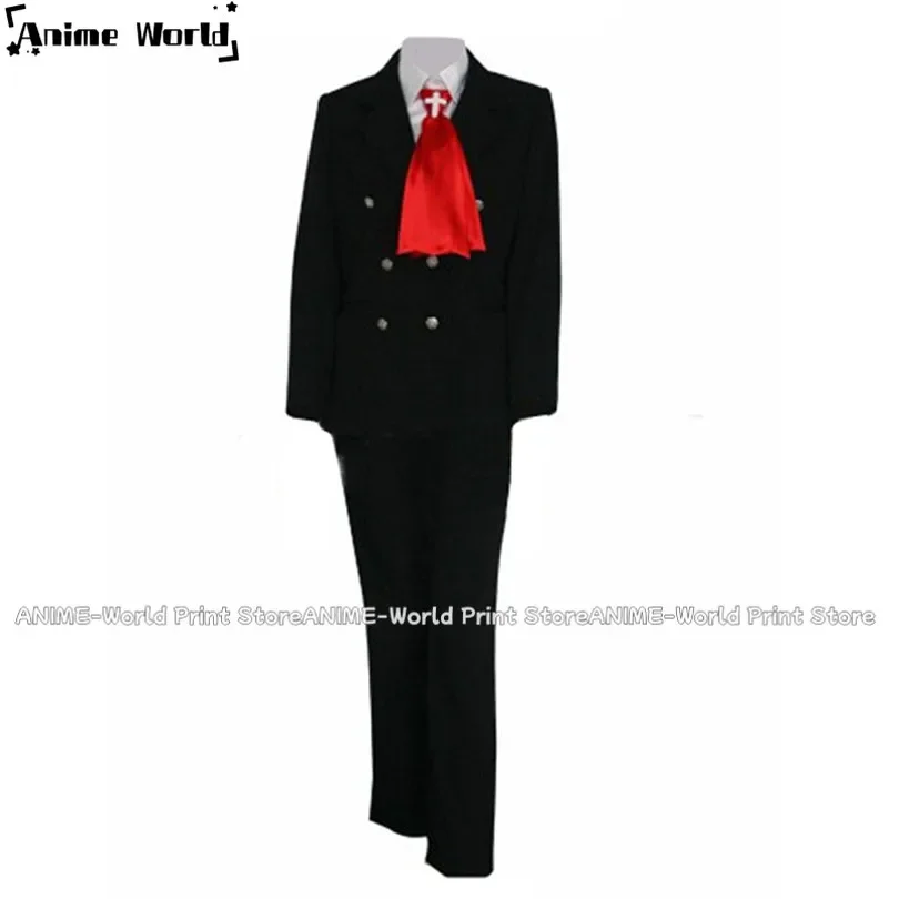 

《Custom Size》Hellsing OVA Sir Integra Uniform Cosplay Costumes Stage Performance Clothes