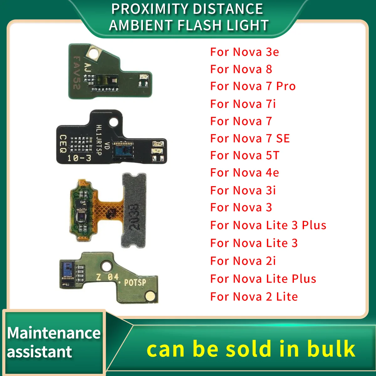 Proximity Distance Ambient Flash Light Sensor Connector Flex Cable For Huawei Nova 2i 2 Lite 3 Plus 3e 3i 4e 5T 7 Pro SE 7i 8