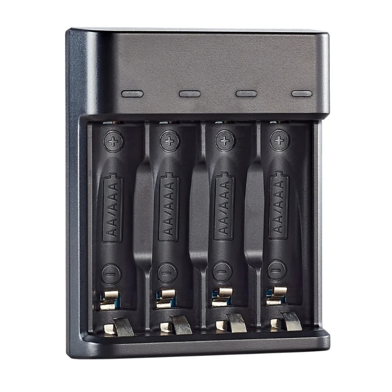 573A 1.5V 리튬 배터리용 배터리 충전 스테이션, 4베이, USB 전원 공급