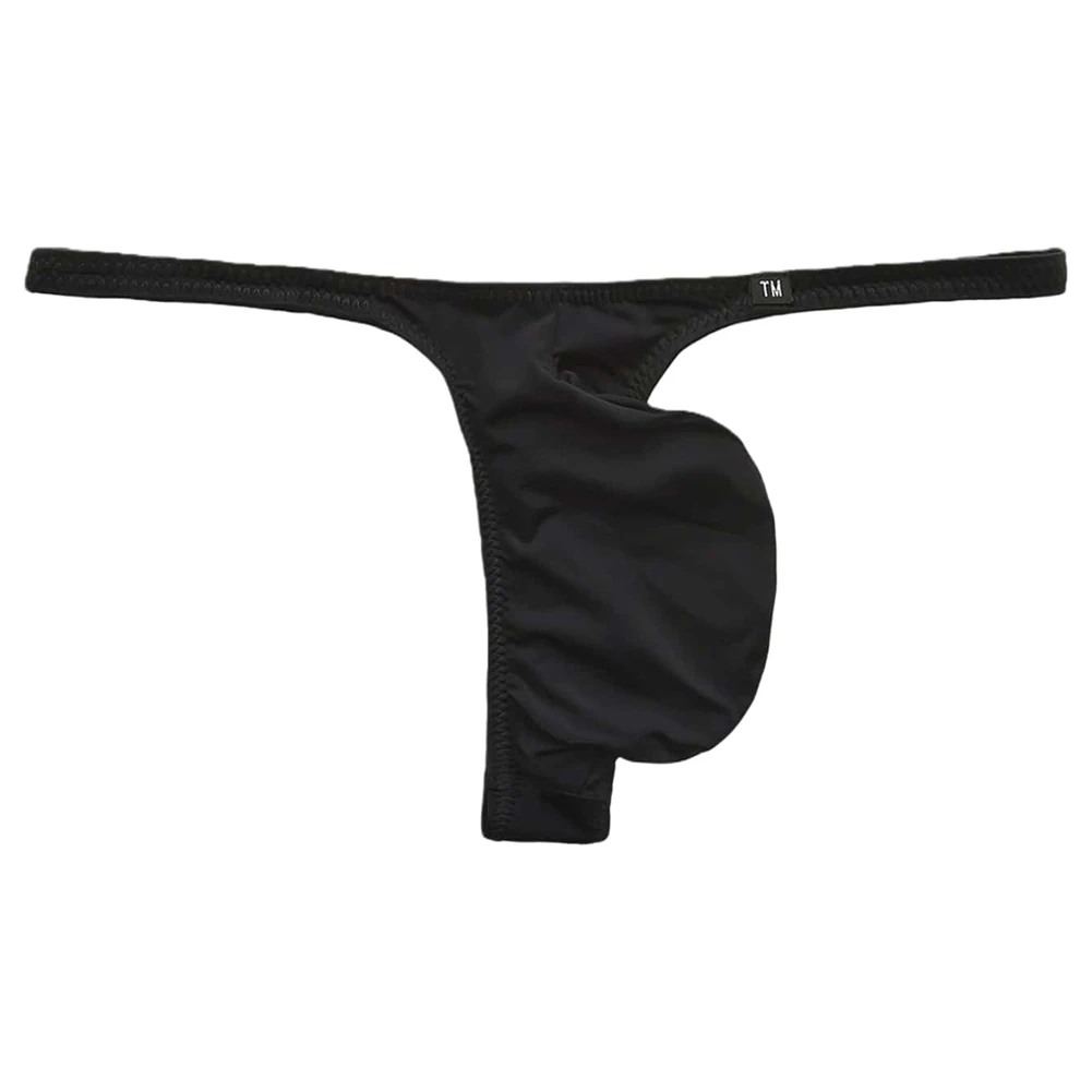 For Crossdressing Bulge Pouch Men G-string For Clubwear Solid Color Sexy Lingerie Sissy Underwear Solid Pattern
