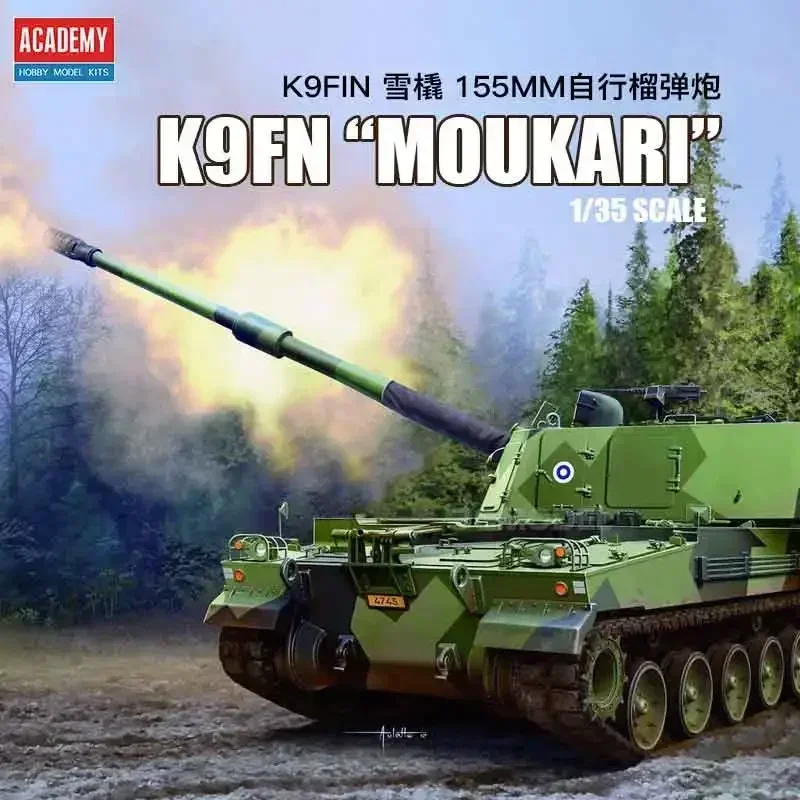 

1/35 Academy model 13519 K9FIN Moukari 155mm Self-Propelled Howitzer assembly Scale diy toys Model Kit