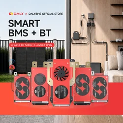 DalyBMS LiFePo4 4S 12V BMS 8S 24S 72V 48V 16S 100A 150A 200A 250A 300A 3.7V リチウムイオン電池BMS 7S 13S 14S 3.2V BMS