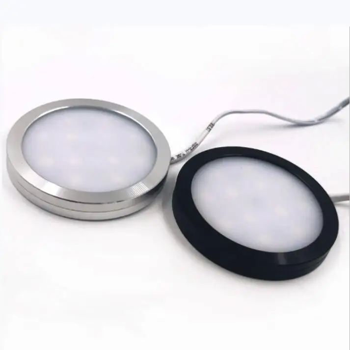 

Under Cabinet Lamp 2W DC12V Aluminum LED PUCK LIGHT for Bedroom Closet Showcase Wardrobe Cupboard Bookcase Nightlights