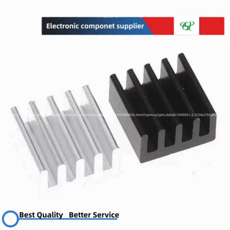 20 Stuks Radiator 8.8*8.8*5Mm (Zwart/Zilver) Hoge Kwaliteit Kleine Radiator