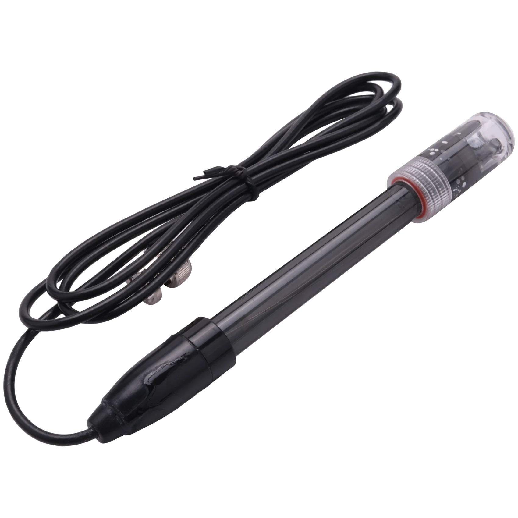 SDFC 1Pcs Ph-201 Black Laboratory Electrode Electrode Sensor Connector Probe Ph Composite Electrode