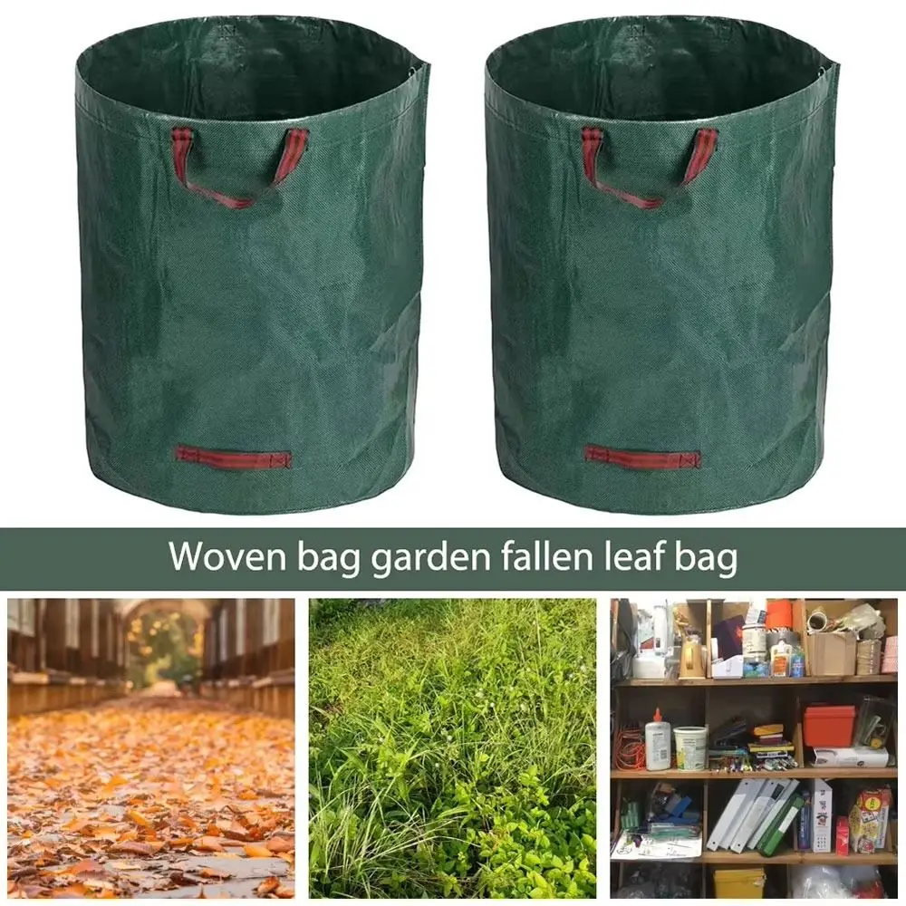 1Pcs Large Capacity Garden Waste Bag Waterproof Reusable Leaf Sack 50/60/100/120/160/200ml for Yard Leaf