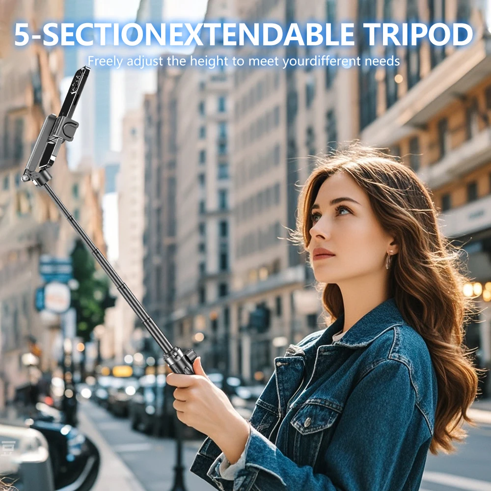 Mini Selfie Stick Four-corner Stand Foldable Phone Holder With Detachable Remote for iPhone Smartphone Portable Travel Bracket