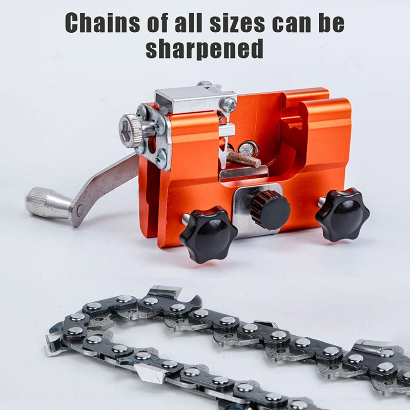 Portable Hand Chainsaw Sharpener Grinder Tool Household Manual Chain Grinding Tool Electric Chain Saw Blade Grinding Machine