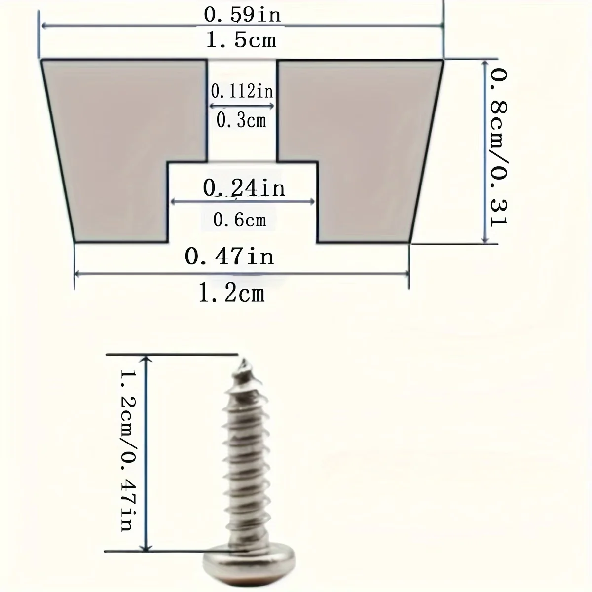 12 Pcs Non-Slip Rubber Bumper Feet with Stainless Screws, Replacement Pads for Cutting Boards & Electronic Devices
