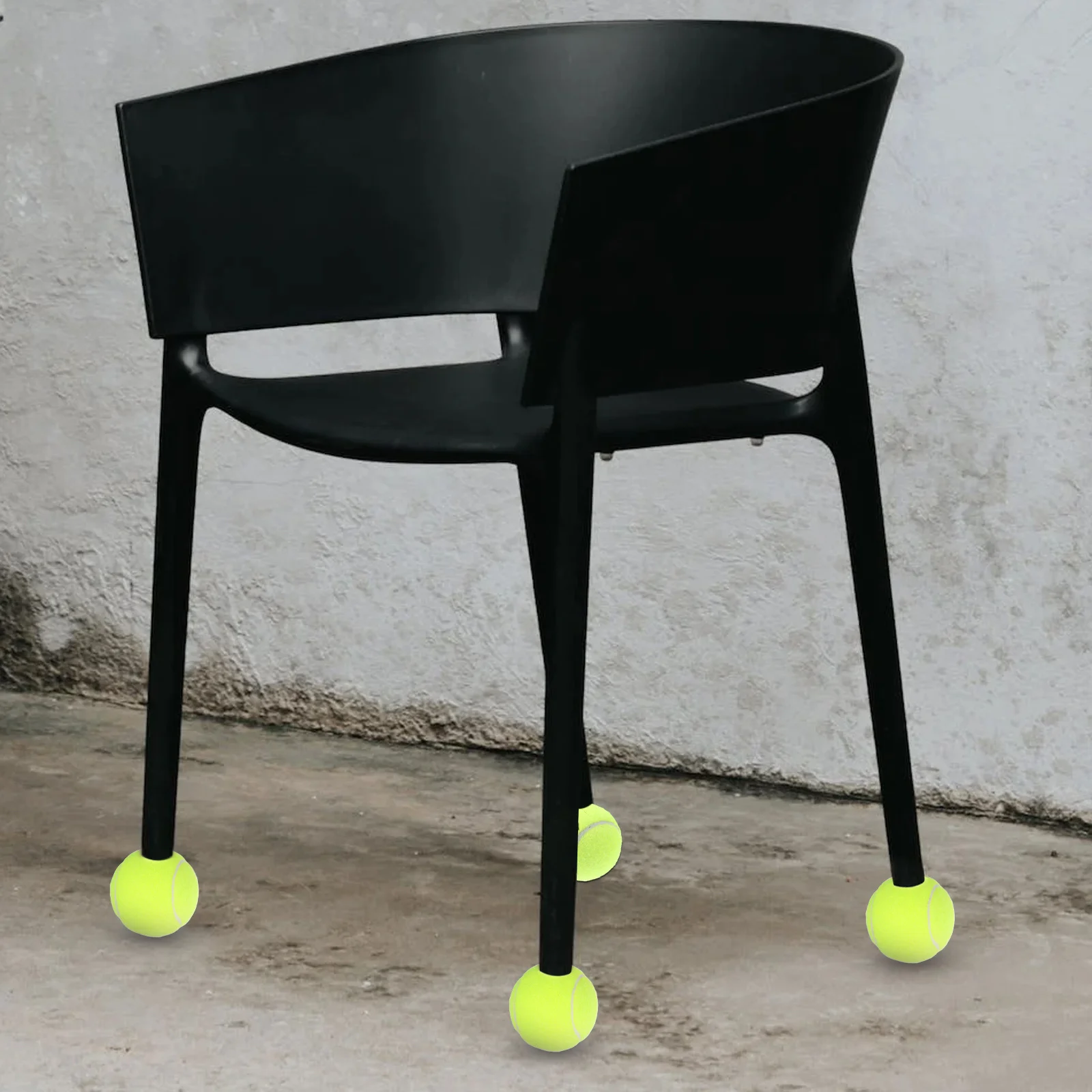 

4pcs Tennis Ball Chair Foot Covers Soft Rubber Floor Protectors For Table Desk Cabinet Legs No Cut Needed Walker Support