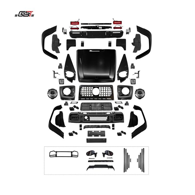 

Качественные детали для модификации автомобиля, комплект для модификации кузова Mercedes для Benz G класса W463 до W464, модельные бамперы, решетчатая фара