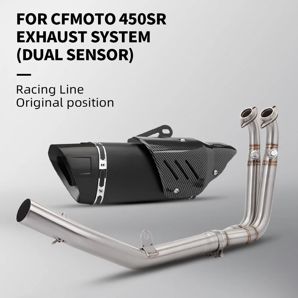 

For 450SR 450 SR Motorcycle Exhaust Stainless Steel Front Link Pipe Full System Modify Muffler Escape Moto