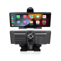 4G GPS Navigation Wireless Carplay Screen 10 Inch Portable Car DVR Dashcam Car Screen Android 10 WIFI BT Car Dvd Player