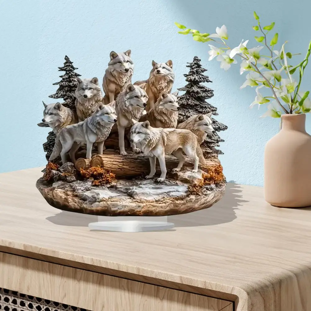 Horse Shape Table Sign Desktop Horse Ornament 2d Horse Ornament with Base Acrylic Table Sign Decoration Home Office for Birthday