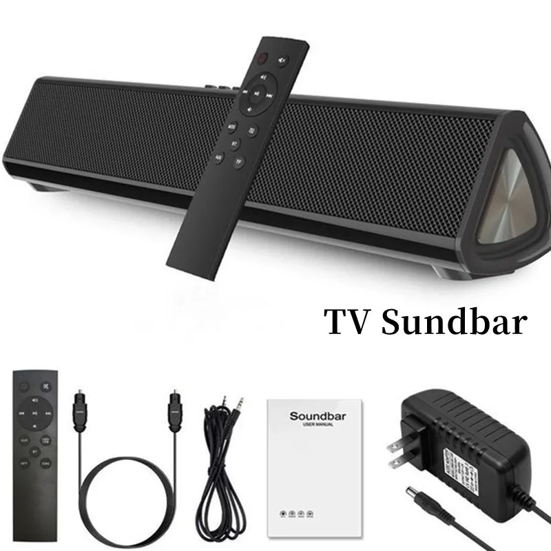 80W TV sound bar wireless bluetooth speaker home theater sound system 3D stereo surround with remote control caixa de som for pc