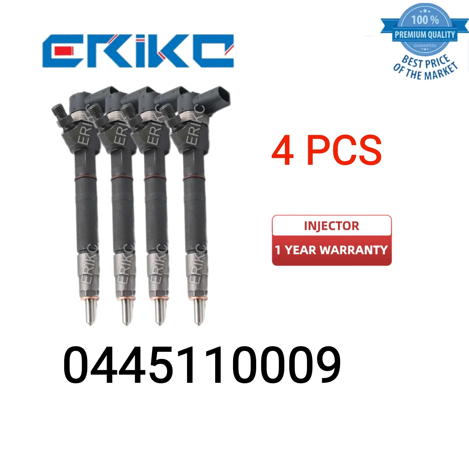 4 PCS 0445110009 Fuel Injector Assembly 0 445 110 009 Auto Fuel Injector 0445 110 009 Diesel Inyector0986435004 071 for Mercedes