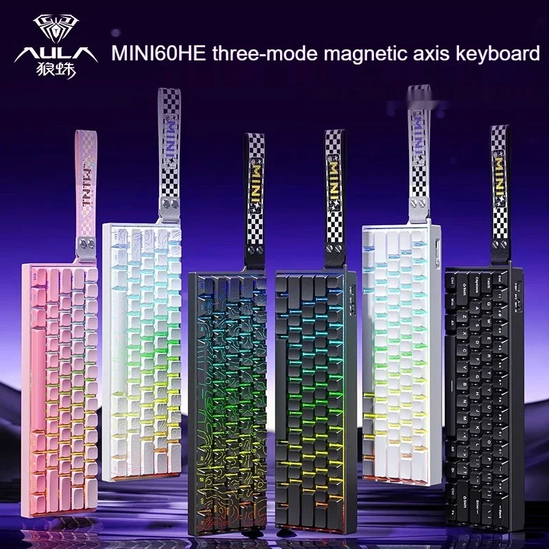 AULA MINI 60HE マグネティックキーボード ワイヤレス 60% ラピッド