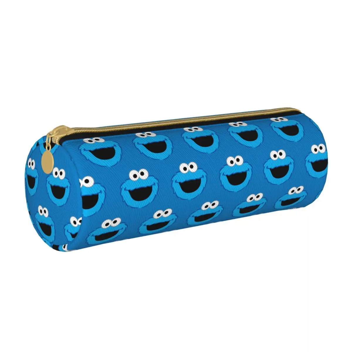 Smiling Cookies Monsters Leather Pencil Cases Fun Pen Bags Student Big Capacity School Supplies Cosmetic Pencilcases