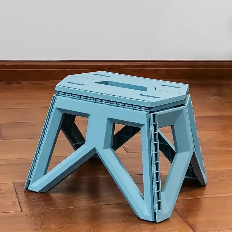 New Thickened Plastic Folding Stool Home Furniture Chair Footrest Train Maza Children's Small Bench Outdoor Portable Fishing