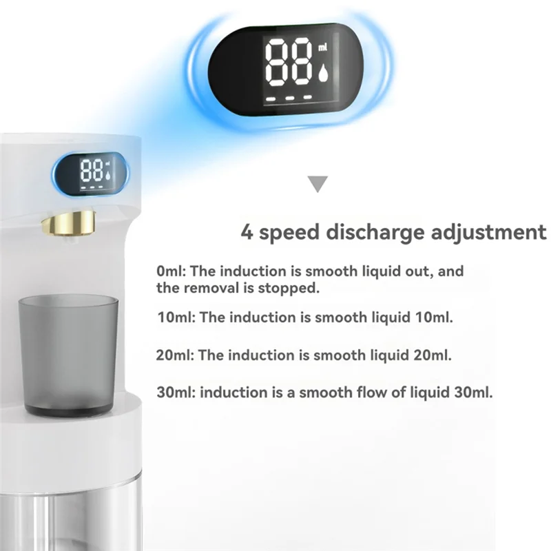 موزع غسول الفم موزع غسول الفم للحمام موزع غسول الفم الأوتوماتيكي أسود-ABYA