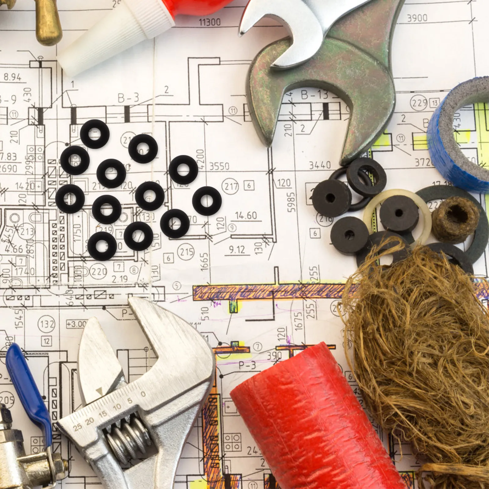 40 szt. Płaskie podkładki, mat – Furniture Hardware Material recenzja i cena