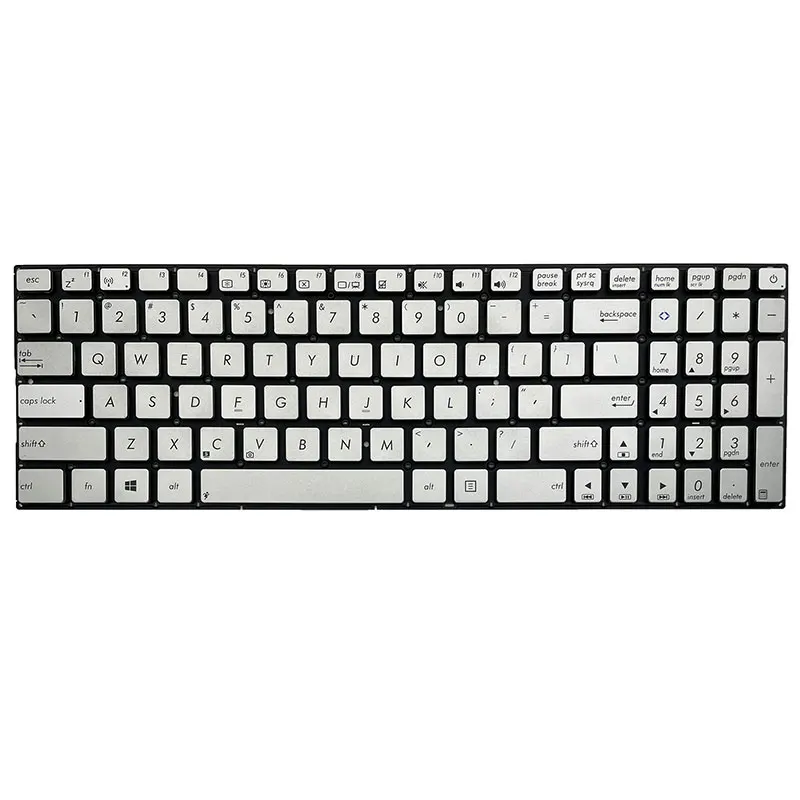 US Silver New FOR ASUS UX501 UX501JW UX501VM N501 N501J N501JM Laptop Keyboard English