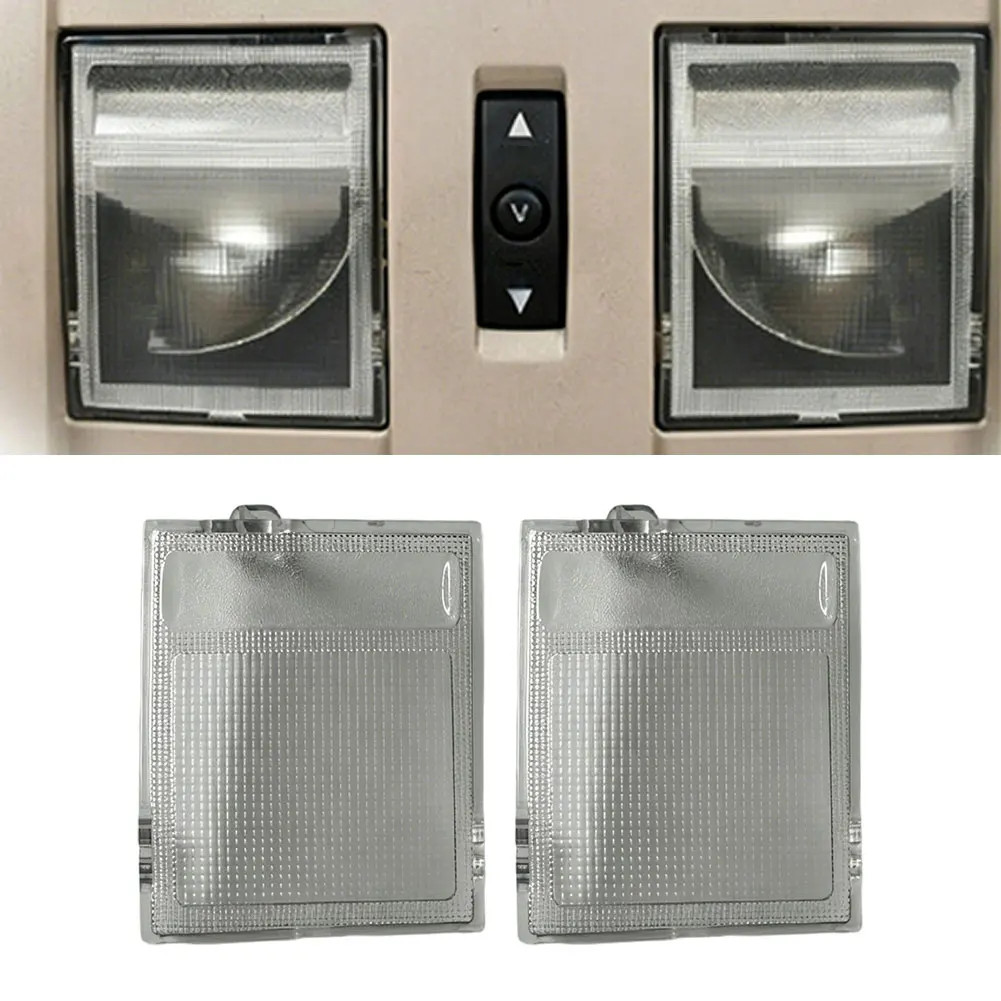 

ABS Plastic Dome Light Lens Left And Right Pair Direct Replacement Easy Installation Interior Lamp Replacement