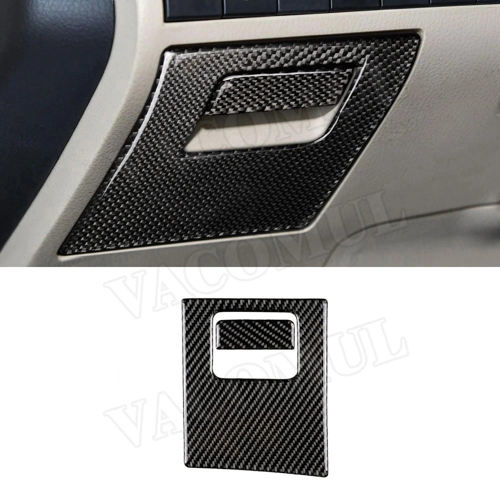 

Carbon Fiber Interior Trim Car Main Driving Position Storage Box Trim Frame Stickers For Toyota Camry 2018 2019