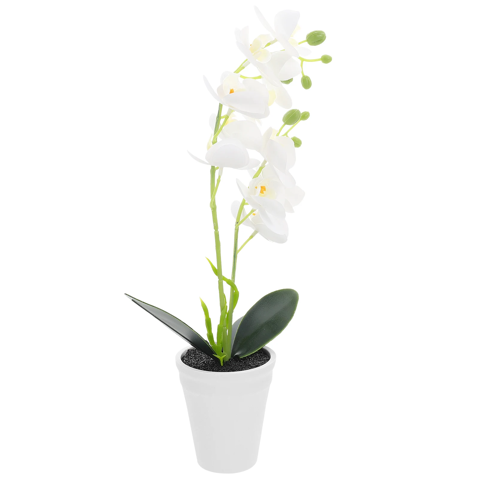 

Artificial Potted Plant Decor Indoor Home PVC Fake Flowers Vase Desktop Bookshelf WindowsillFlower Bonsai Gift