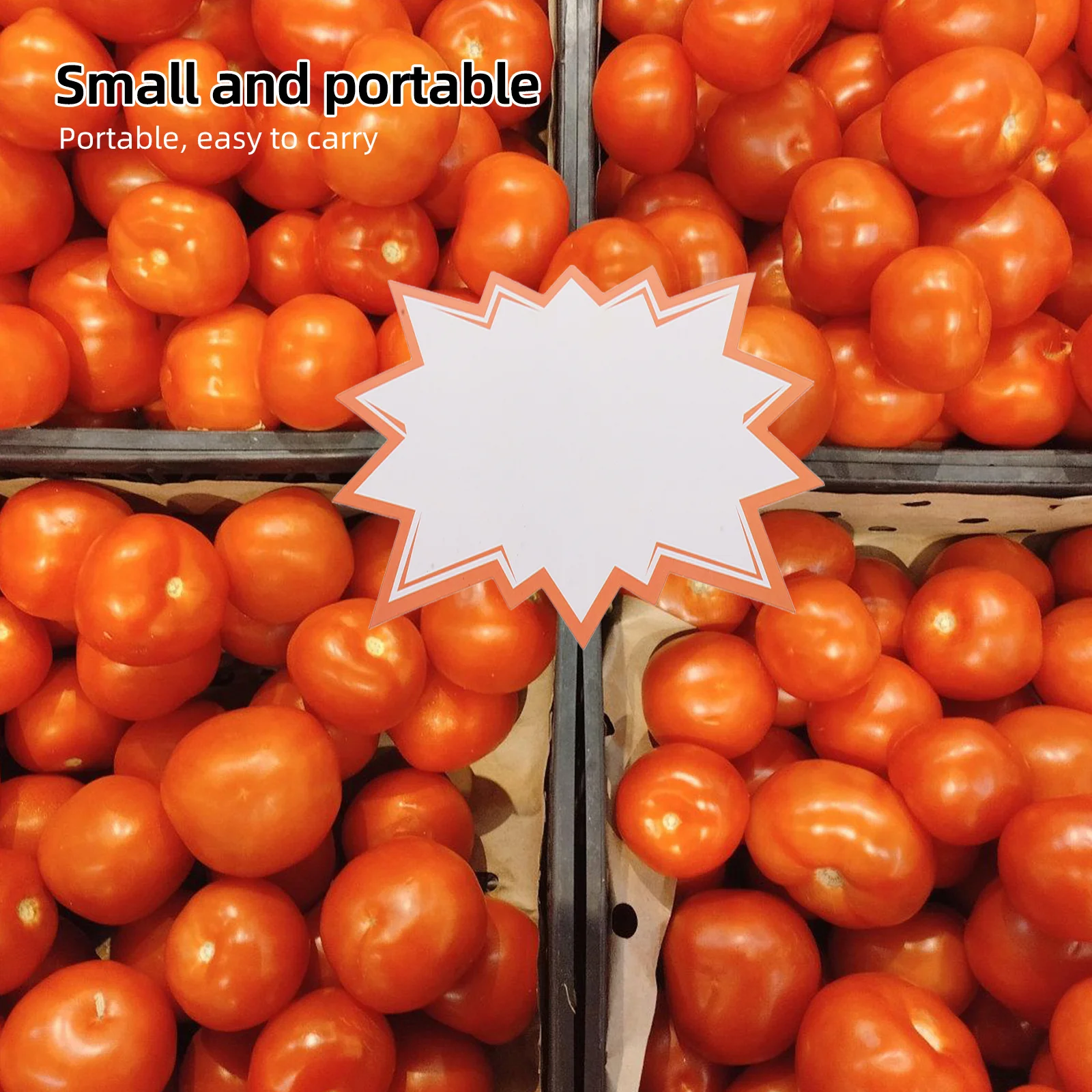 100 قطعة علامات عرض فارغة الأبيض انفجار شكل نجمة أسعار البيع تسميات لمتجر بيع بالتجزئة ساحة بيع الترقيات سهلة الاستخدام التسعير