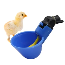 5/10PCS Automatic Nipple Drinker Bowl for Poultry Birds Hen Quail Chick Water Feeder Cup - Chicken Drinking Bowl Feed Kit