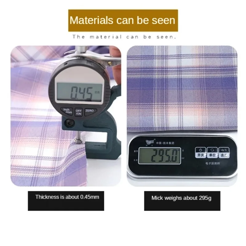 Plaid Fabric By The Meter JK Uniform Grid Clothing Pleated Skirt Dress Fabrics Brocade for Sewing Polyester Per Geometric Diy