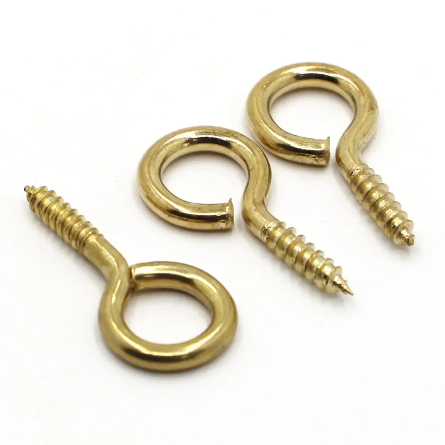 Sheep Nail Rye-Screw Joint Screw with Ring Self Tapping Screw Light Hook Ring Screw Hook 1# 50PCS 2# 3# 4# 5# 6# 8# 10# 12# 14#