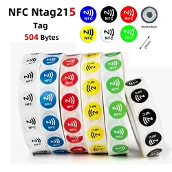 10Pcs Coloful Fast Reading Tag NFC Sticker 13.56 MHZ 540Bytes RFID NFC Tag Stickers Adhesive Labels for NFC Phones Self-adhesive