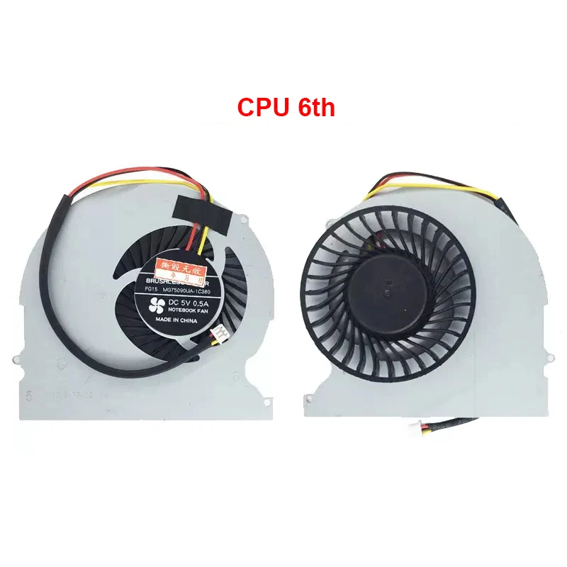 New Laptop Cooler CPU GPU Cooling Fan For CLEVO P670RS P650RE P670HS P651 P65R03 T5 P651RG