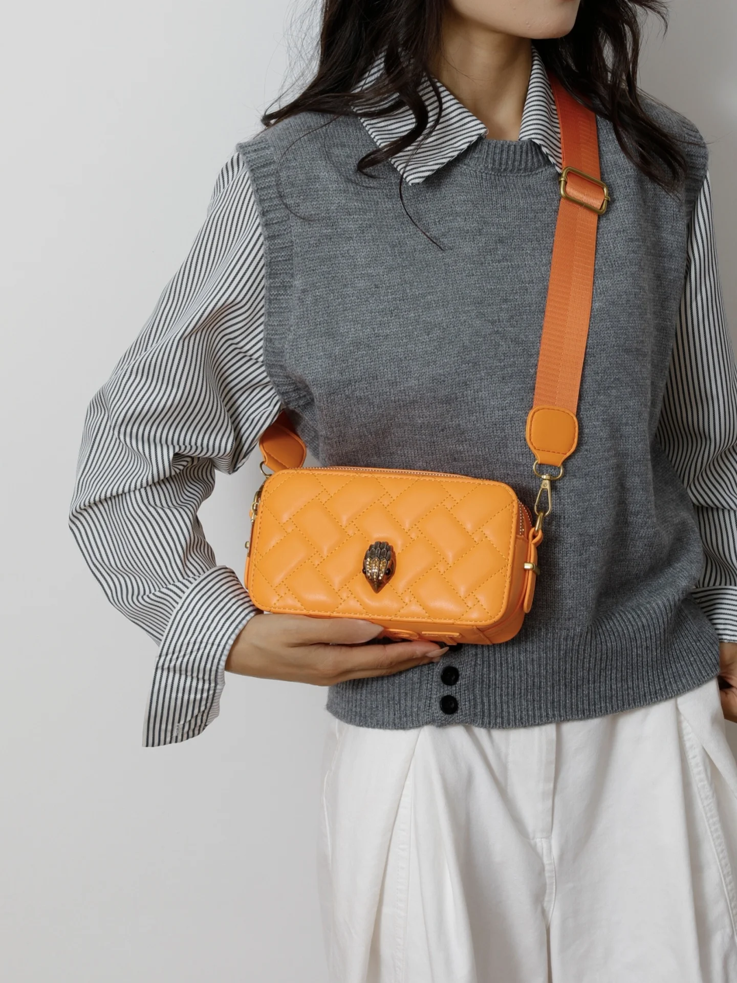 ZBBV Luxury Style Women's Crossbody Bag Casual Diagonal Pattern  Square Bag Versatile Single Shoulder Bag for Daily Use