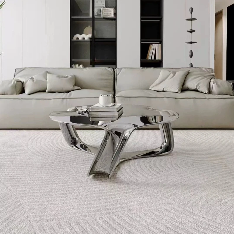 Interior Design Scandinavian - High-End Designer Coffee Table with Cloud-Shaped