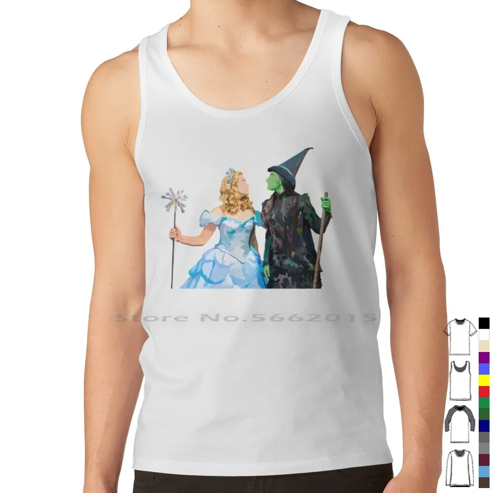 Elphaba And Glinda Tank Top Pure Cotton Vest Elphaba Glinda Wicked Broadway Bway Musical Theater Showtunes For Good Defying