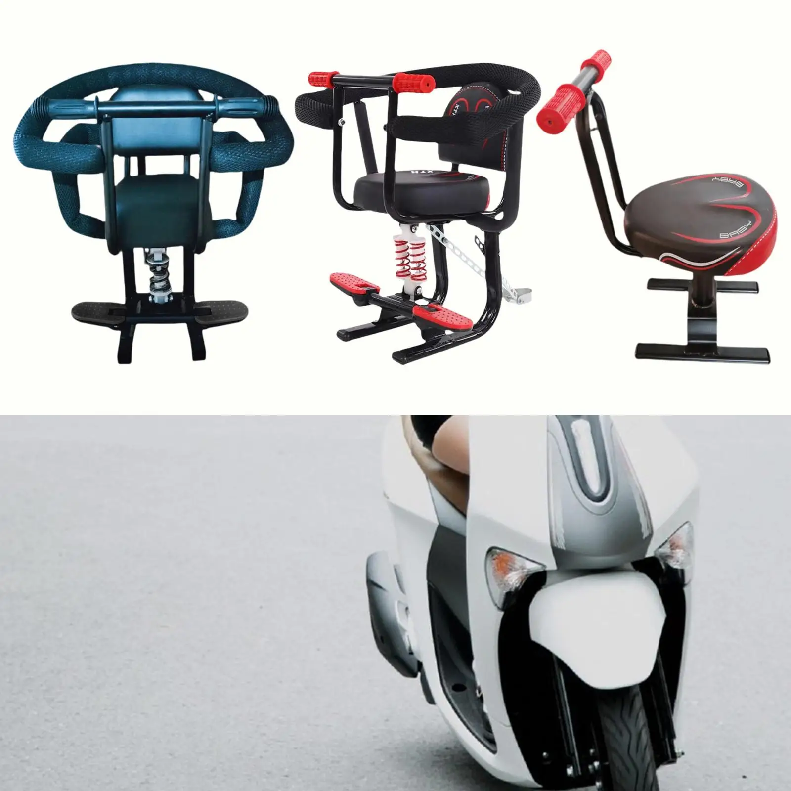 Child Seat for Electric Scooter with Seat Sturdy Stable for Mobility Scooter