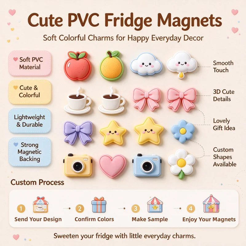 Customized Magnetic Promotional Silicone Soft Rubber PVC Fridge Magnets Creative Customized Rubber Magnetic Refrigerator Magnets