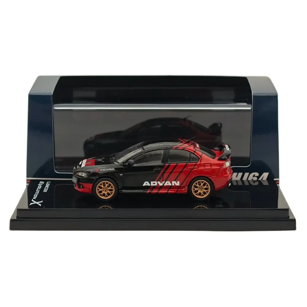 Hobby Japón 1/64 Lancer Evolution X Yokohama Advan Color HJ 644053 Colección limitada de coches modelo AV Diecast