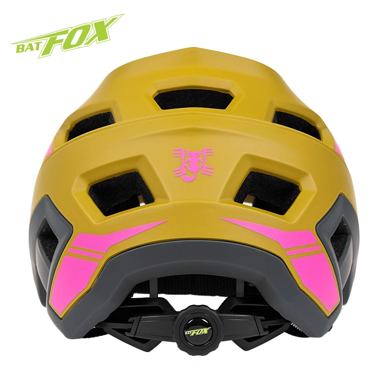 BATFOX Helm Fahrrad MTB Mountainbike leichte integrierte Form Erwachsene Fahrradhelm Downhill Männer und Frauen Fahrradausrüstung