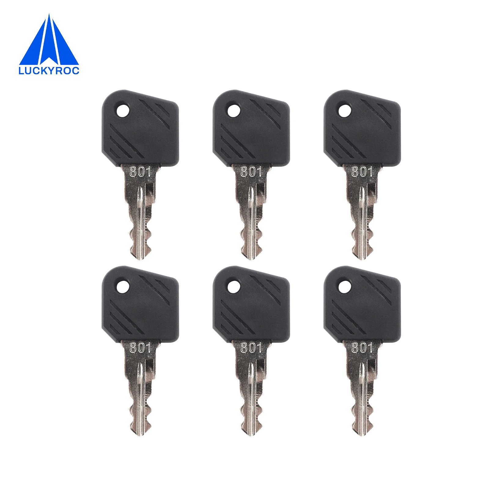 

LUCKYROC Forklift Parts 6 Pcs 801 Key Assy. 0009701304 Compatible with Linde 335-03 336-03 386-02 387-01 388-01 115-11